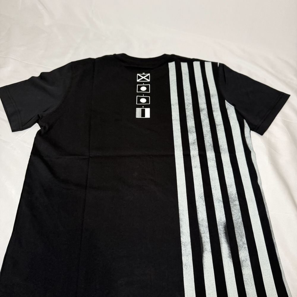 Dolce & Gabbana Black Tee with White Stripes - Picture 3 of 4